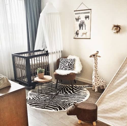 Jungle vloerkleed zebra