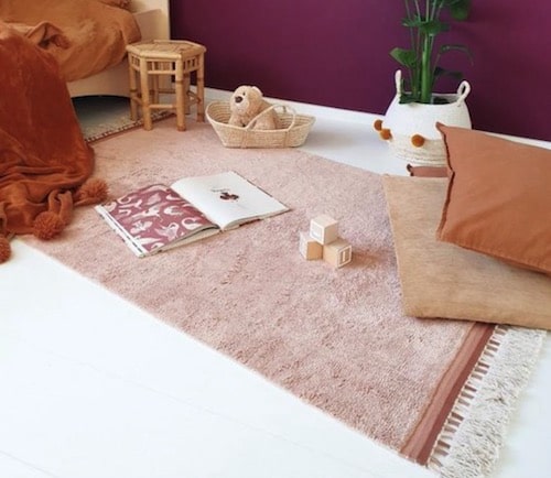 tapis petit vloerkleed roze