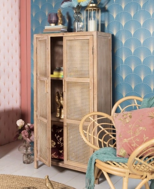 rotan webbing kledingkast