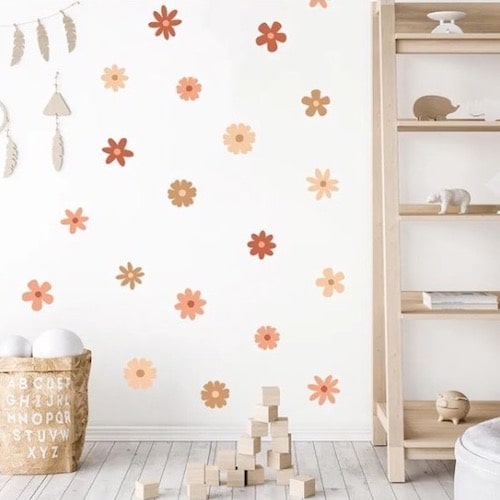 muurstickers bloemen kinderkamer
