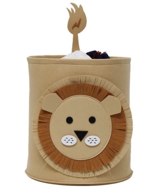 opbergmand leeuw kinderkamer
