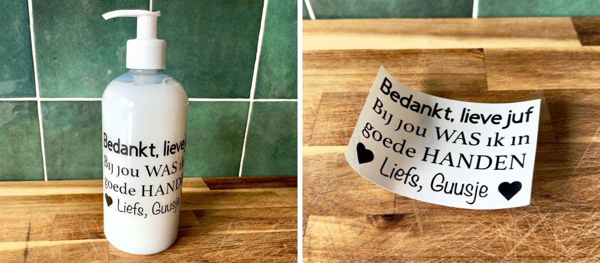zeeppompje juf meester cadeau diy