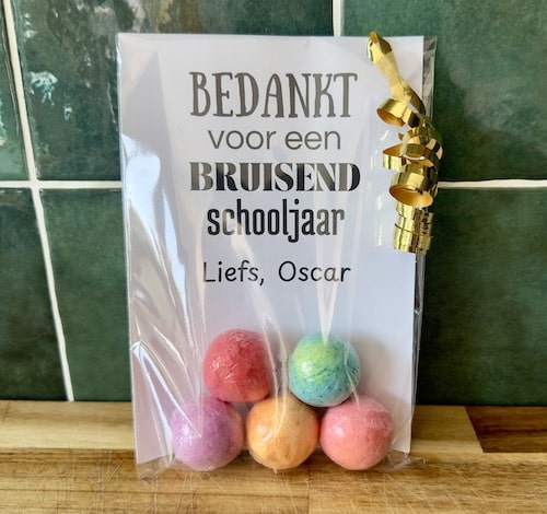 cadeau meester zelf maken