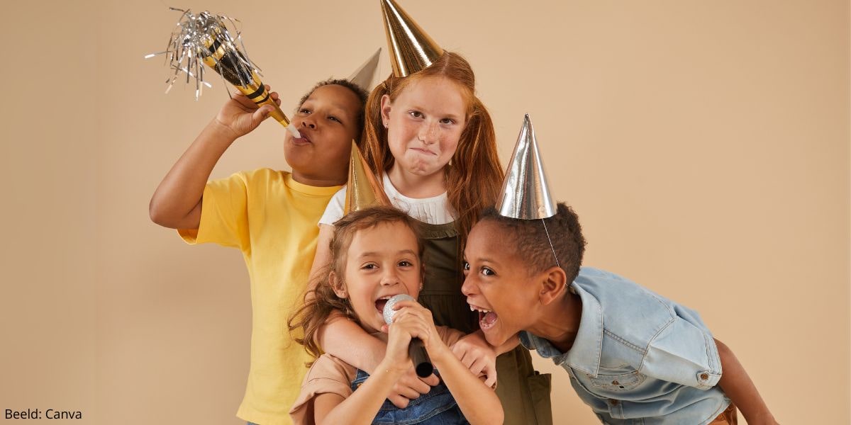 Uitdeelzakje na kinderfeestje nog van deze tijd